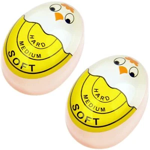 2pcs Color Changing Egg Timers and Holder for Soft and Hard Boiled Eggs - Picture 1 of 5