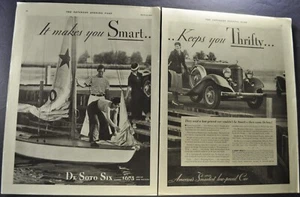1932 DeSoto Six Roadster Large Size Print Ad Excellent Original 32 - Picture 1 of 3