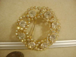 Broche Vintage Celebrity N.Y. Estrás 2" ¡Hermoso Brillo Diseño Clásico! - Imagen 1 de 4