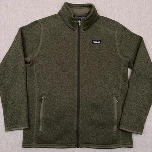 Patagonia Better Sweater Fleece Jacket Boys XL Green Full Zip Hiking 65731 - Picture 1 of 7