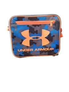 Bolsa de almuerzo Under Armour® Thermos® azul camuflaje digital cremallera logotipo correa 10x8x4 A-3 - Imagen 1 de 9
