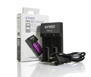 NEU Efest Pro C2 Ladegerät LED Anzeige kompatibel 3,6 V/3,7 V Li-Ionen Batterien - Bild 1 von 2