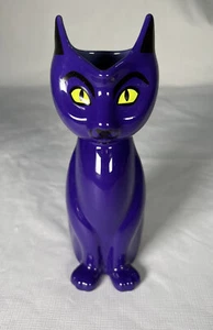 Disney Parks Hocus Pocus Halloween Binx Ceramic Milk Jug Purple Cat 2021 Pitcher - Picture 1 of 5