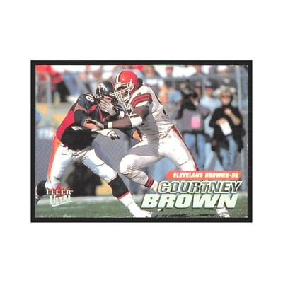 Courntney Brown 2001 Fleer Ultra #185 Cleveland Browns Football Card NM - Image 1 of 3