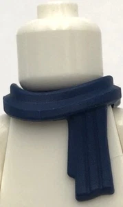 Lego New Dark Blue Minifigure Scarf Long Wrapped Part - Picture 1 of 1
