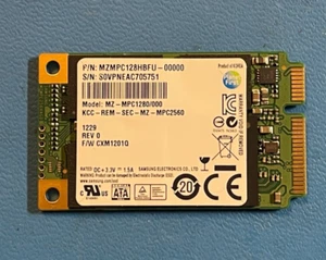 Samsung MZ-MPC128D Series 830 128GB 1.8" mSATA Solid State Drive - Picture 1 of 2