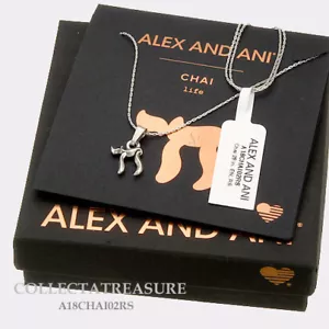 "Auténtico COLLAR Expandible Plata Rafaeliana 28" Alex and Ani Chai - Imagen 1 de 1