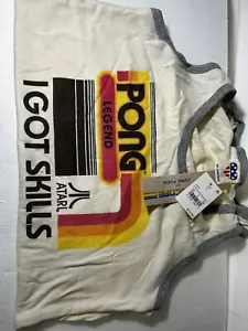 Canotta Junk Food Atari Pong Legend I Got Skills scollo a scoop retrò anni 80 donna S - Foto 1 di 2