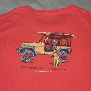 Cardin McCoy Coral Tshirt (Size L) 'Good Friends Follow You Anywhere' w/pocket - Picture 1 of 7