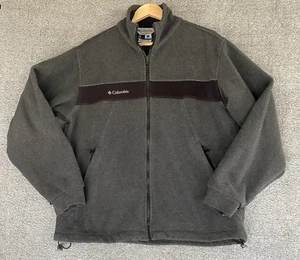 Columbia Fleece Jacket Men's Full Zip Core Interchange Size Medium Gray - Picture 1 of 12