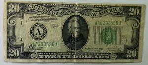1934 C $20 Twenty Dollars Federal Reserve Note A48338556A - Picture 1 of 2