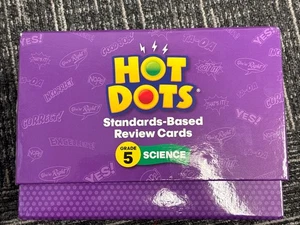 Hot Dots Standards Based Review Cards 5th Grade Science Box Set  Homeschooling - Picture 1 of 6