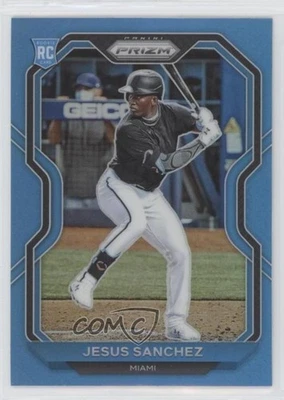 2021 Panini Prizm Tier II Carolina Blue Prizm Jesus Sanchez #148 Rookie RC - Image 1 of 2