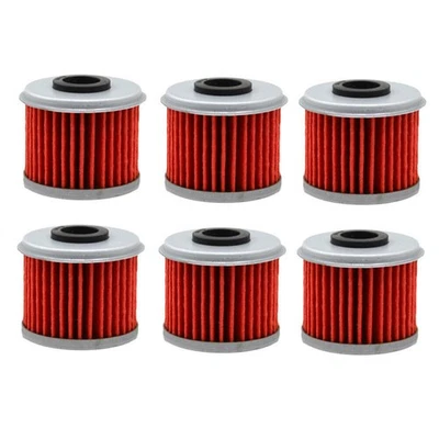 6Pcs Oil Filters Top For Honda CRF150R CRF150RB CRF250R CRF250X CRF450R CRF450X - Image 1 of 4