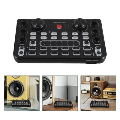  Desktop Audio Mixer: Portable DJ Mixer with Voice Modification Effects for - Image 1 of 4