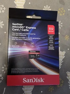 SanDisk Micro SD Express Card 512GB - Switch 2 Compatible - BRAND NEW!! - Picture 1 of 2