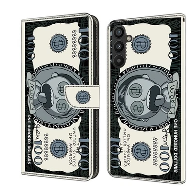 Personality Card Wallet Case For Various Phone Bag Cool Funny Flip Stand Cover - Image 1 of 4