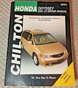 Honda Odyssey Chilton 2001-2010 Reparatur Service Handbuch Buch 30301 - Bild 1 von 7