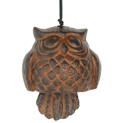 WOODSTOCK CHIMES-WINDBELL OWL Cast Metal Woodstock Habitats Collection - Image 1 of 3