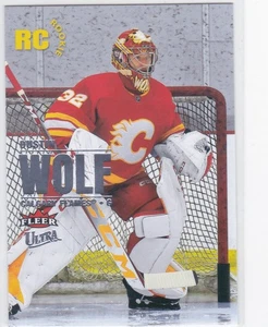 2023/24 FLEER ULTRA..DUSTIN WOLF..SILVER FOIL..ROOKIE.# 235.FLAMES.COMBINED SHIP - Picture 1 of 2