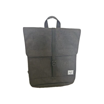 Mochila Herschel City. Carbón con forro a rayas rojo y blanco. NUEVO SIN ETIQUETAS. Foto 1 de 4