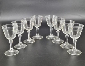 8 Vintage Libbey Kolumbianisches Schnaps Cocktail Glas 5,25" hoch - Bild 1 von 8