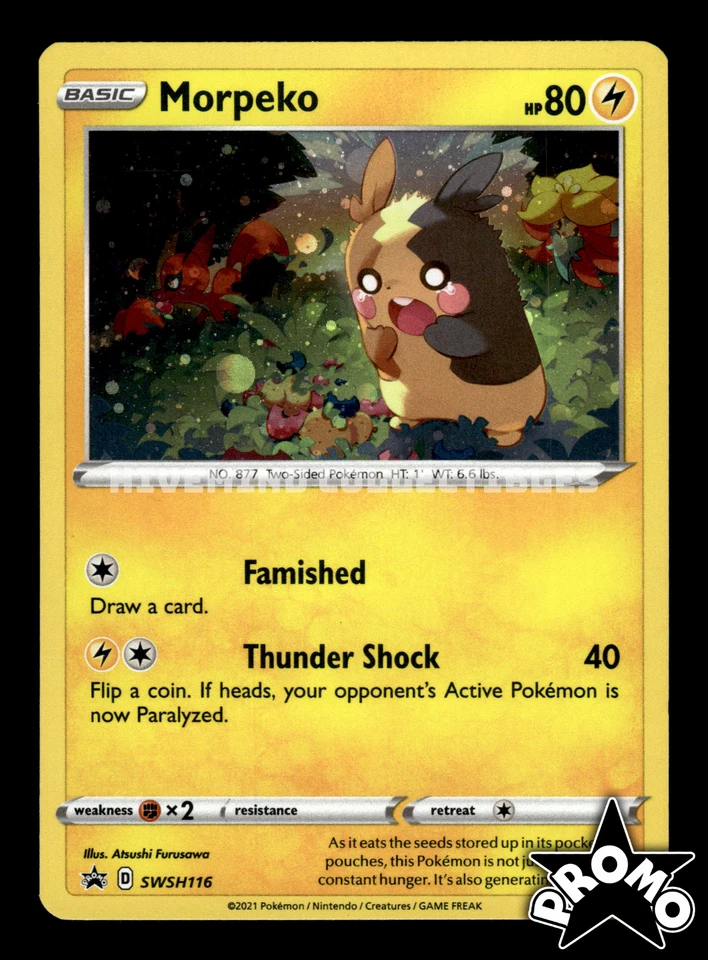 Morpeko SWSH116 Cosmos SWSH: Sword & Shield Promo Cards Pokemon Card - Image 1 of 1
