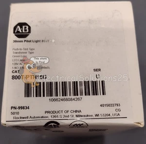 New Allen Bradley 800T-PTH16G Pilot Light Free Shipping - Picture 1 of 1