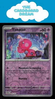 Tinkatink SV04: Paradox Rift #082/182 Reverse Holo Common Pokemon Card - Image 1 of 2