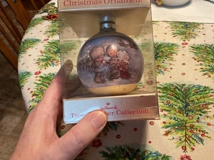 Vintage 1976 Weihnachten Mary Hamilton Charmers Punze Glas Ornament mit Box - Bild 1 von 11