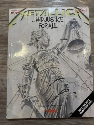 Metallica And Justice for All Sheet Music Vocal & Guitar Tablature Songbook - VG - Image 1 of 4
