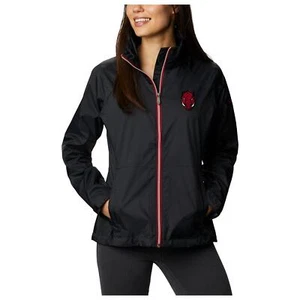 Columbia Arkansas Razorbacks wasserdichte Damenjacke mit Kapuze Large schwarz - Bild 1 von 9
