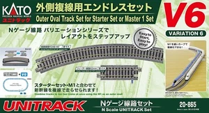 Kato 20-865 UNITRACK Variation Set V6 Outer Oval Track Set (N scale) 7078636 - Bild 1 von 1