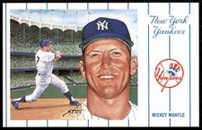 1991 Historic New York Yankees Mickey Mantle Postcard #1