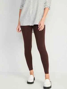NWT Old Navy Women's High-Rise Jersey Leggings Legging Pants French Roast Brown - Picture 1 of 8