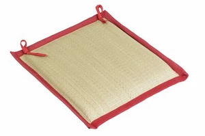 Cojín de asiento contenedores cojín de silla con cintas diseño japonés Goza cojín silla cojín - Imagen 1 de 1