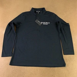 Travis Mathew Men's Large Black Hearst Television Crestview 1/4 Zip Pullover NWT - Picture 1 of 11