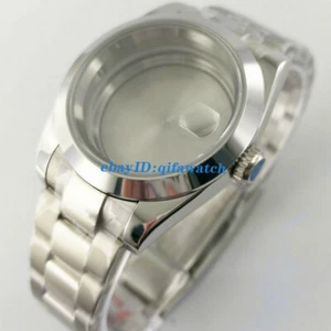 Caja de reloj trasera sólida de 40 mm con pulsera pulida ajuste central NH34 NH35 NH36 - Imagen 1 de 6