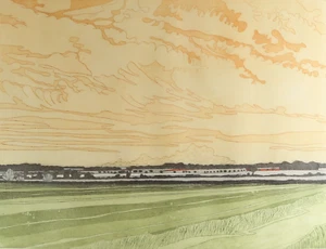 JOHN BRUNSDON 'ESCENA SUFFOLK' EDICIÓN LIMITADA GRABADO E IMPRESIÓN AGUATINTA, FIRMADO - Imagen 1 de 2