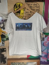 Vintage Y2K Backstreet Boys 2000 CHOPPED NECK Boy Band T-Shirt Sz M