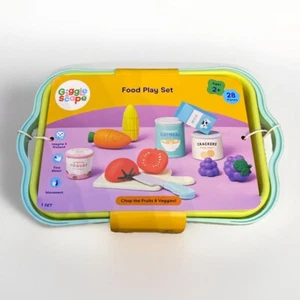 #6918 Giggle Scape Food Play Set 28 Pieces, Chop The Fruit & Veggies NEW [B1] - Picture 1 of 3