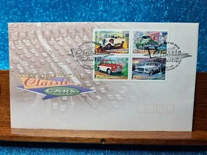 First Day Cover📮(4 stamps) Australia's Classic Cars 1997📮 World Trade Cent VIC - Picture 1 of 2