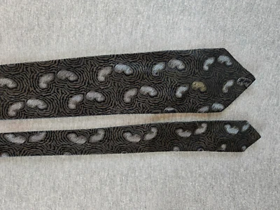 Corbata vintage Giorgio Armani para hombre marrón 100 % seda cachemira acanalada hecha en Italia Foto 1 de 4