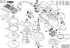 Bosch GEX 150 AC Szlifierka mimośrodowa Oryginalna lista części zamiennych Bosch 3601C72703