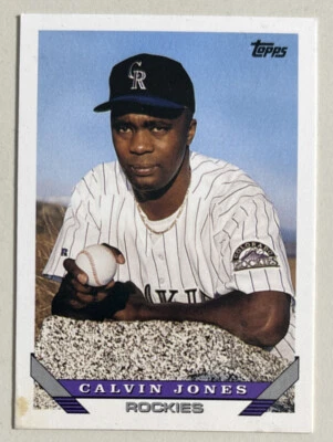 1993 Topps Calvin Jones Baseball Card #664 Rockies Pitcher Low-Grade - Image 1 of 2