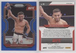 2021 Panini Prizm UFC Blue Prizm /199 Brandon Royval #68 Rookie RC