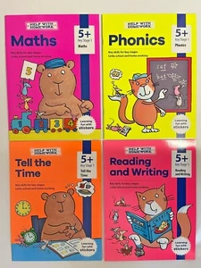 Home Education Easy Learning Numeracy Literacy Set of 4 Workbooks Kids Age 5-6 ! - Picture 1 of 6