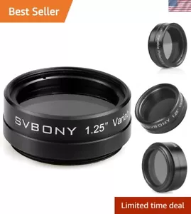 Variable Polarizing Telescope Filter - 1.25 Inch for Astronomy Enthusiasts - Picture 1 of 11