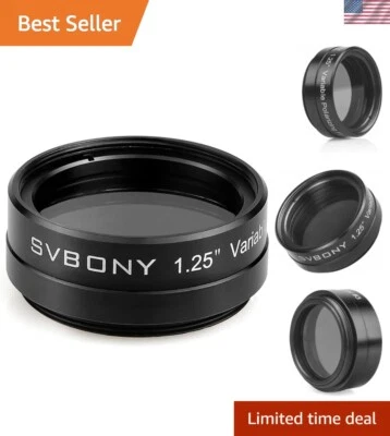 Variable Polarizing Telescope Filter - 1.25 Inch for Astronomy Enthusiasts - Image 1 of 4