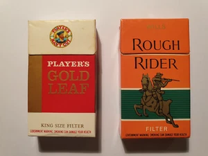LOTTO 2 RARI MINI PACCHETTI SIGARETTE STRANIERE VUOTI VINTAGE ANNI 70/80 - Foto 1 di 7